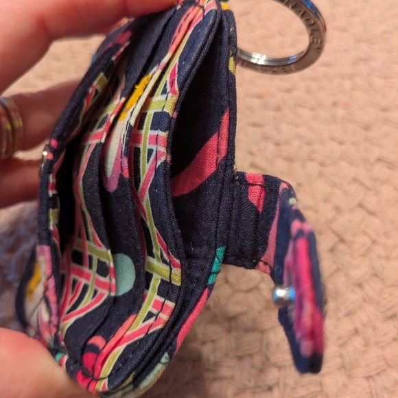 Vera Bradley Floral Keychain ID Wallet - Picture 3 of 3